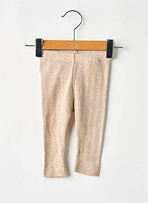 Legging stretch taille élastique beige NAME IT fille