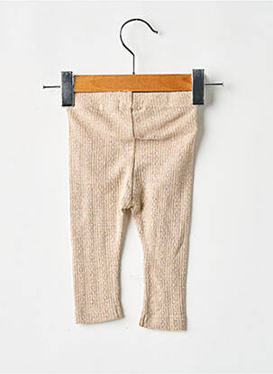 Legging bio taille élastique beige NAME IT fille
