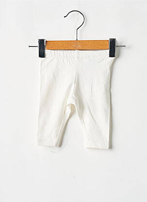 Legging bio taille élastique blanc NAME IT fille