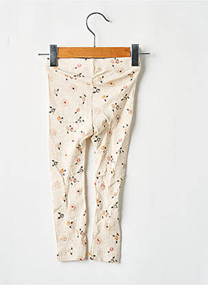 Legging tissage côtelé taille élastique beige NAME IT fille