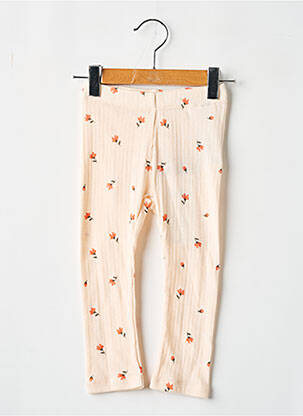 Legging tissage côtelé taille élastique orange NAME IT fille