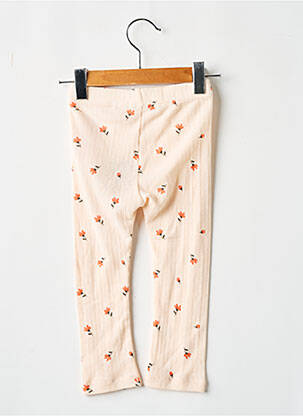 Legging tissage côtelé taille élastique orange NAME IT fille