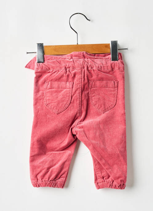 Pantalon droit tissage velours rose NAME IT fille