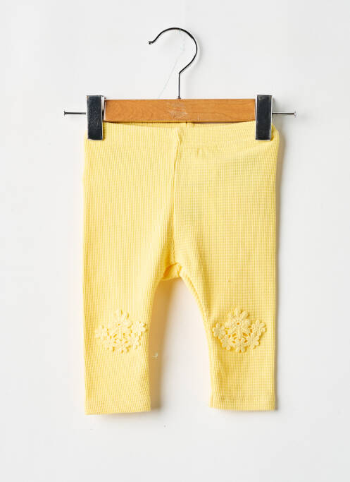 Legging bio taille élastique jaune NAME IT fille