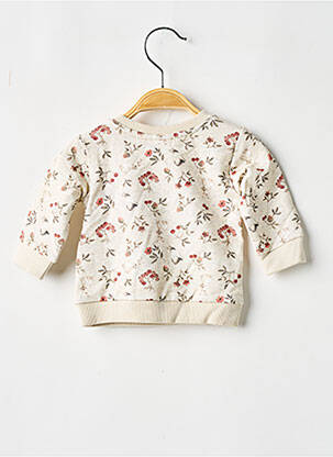 Sweat-shirt tissage jersey manches longues beige NAME IT fille