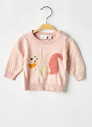 Pull stretch manches longues rose NAME IT fille