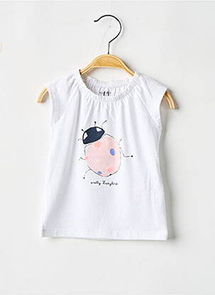 T-shirt coupe cintrée manches courtes blanc NAME IT fille