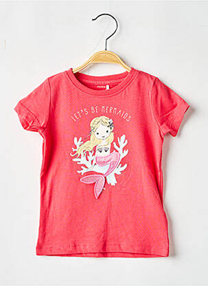 T-shirt coupe cintrée manches courtes rouge NAME IT fille