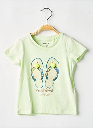 T-shirt coupe cintrée manches courtes vert NAME IT fille