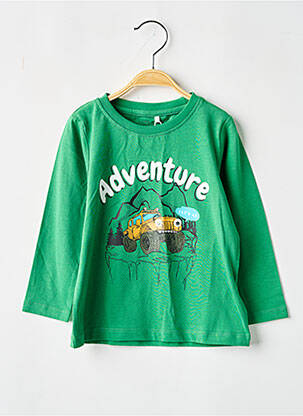 Polo tissage jersey manches longues vert NAME IT garcon