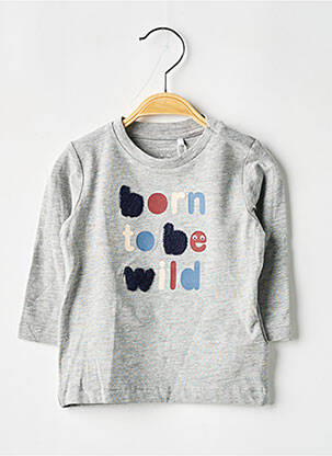 T-shirt manches longues manches longues gris NAME IT garçon