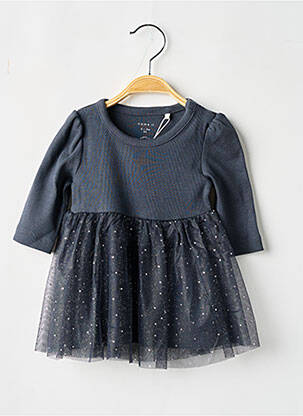 Robe mi-longue gris NAME IT pour fille