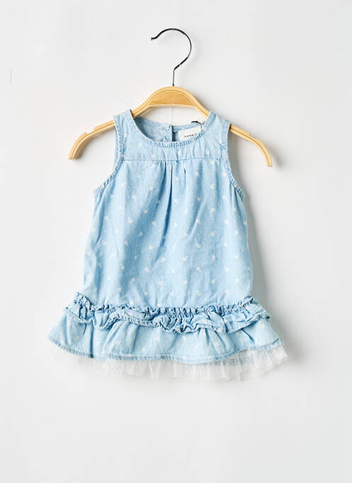 Robe mi-longue bleu NAME IT pour fille