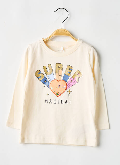 T-shirt beige NAME IT pour fille