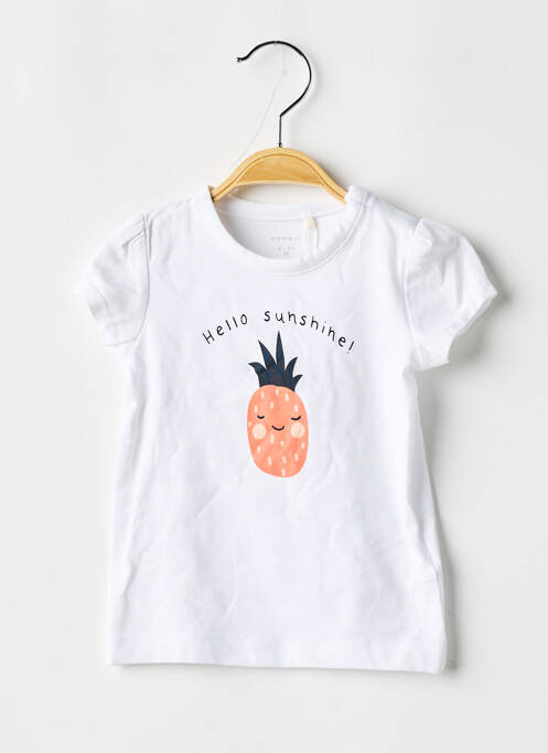 T-shirt blanc NAME IT pour fille