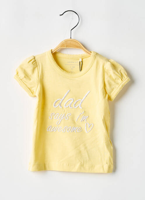 T-shirt jaune NAME IT pour fille