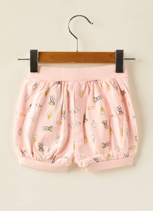 Short fermeture liens à nouer taille élastique rose NAME IT fille