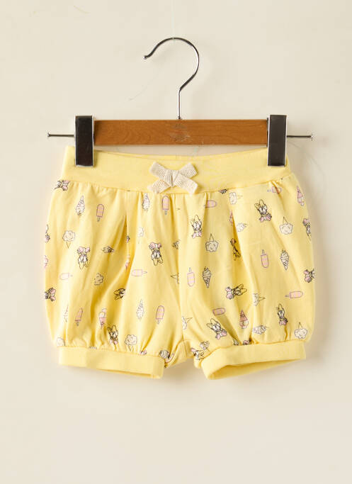 Short fermeture liens à nouer taille élastique jaune NAME IT fille