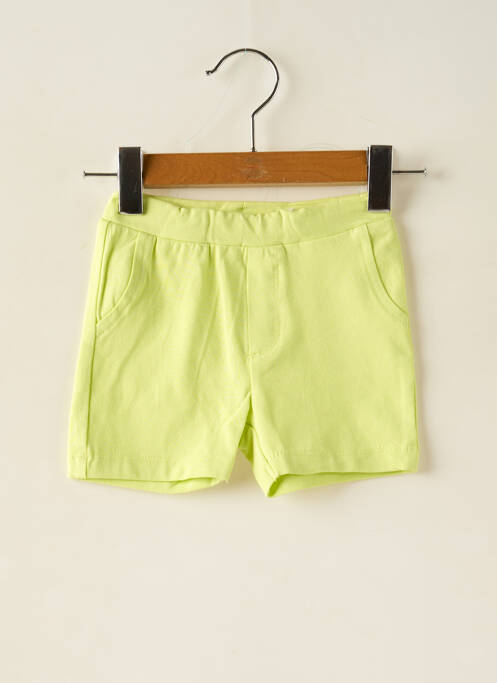 Short coupe droite taille élastique jaune NAME IT garcon