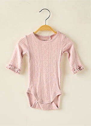 Body lingerie col rond rose NAME IT fille