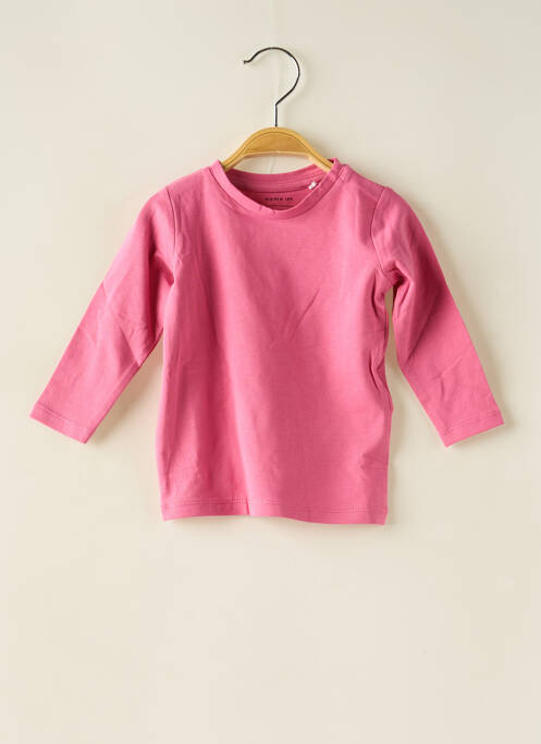 T-shirt coupe cintrée manches longues rose NAME IT fille