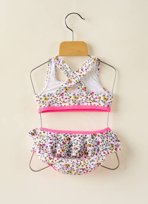 Maillot de bain 2 pièces effet matière satinée rose NAME IT fille