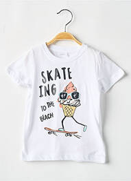 T-shirt tissage jersey manches courtes blanc NAME IT garcon