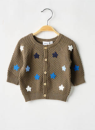 Gilet manches longues imprimé fantaisie marron NAME IT enfant