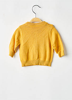 Gilet manches longues resserrée sur le bas jaune NAME IT fille