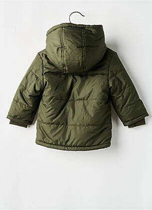 Doudoune finition intérieure fourrure synthétique a capuche vert NAME IT garçon