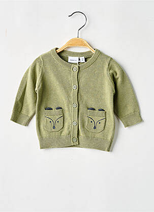 Gilet manches longues vert NAME IT pour enfant