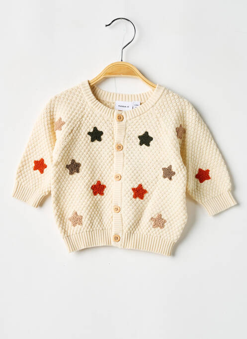 Gilet manches longues beige NAME IT pour enfant