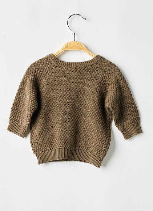 Gilet manches longues marron NAME IT pour enfant