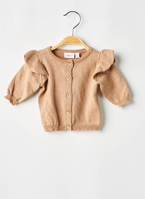 Gilet manches longues beige NAME IT pour fille