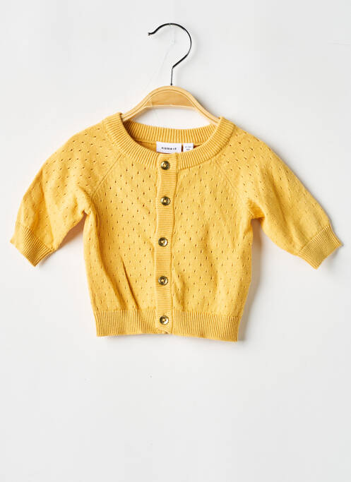 Gilet manches longues jaune NAME IT pour fille