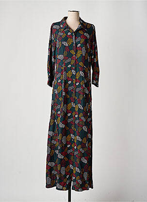 Robe longue manches longues manches longues noir PAKO LITTO femme