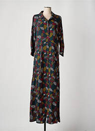 Robe longue manches longues manches longues noir PAKO LITTO femme