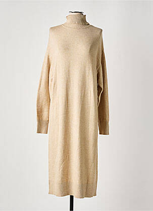Robe pull stretch manches longues beige B.YOUNG femme