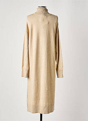 Robe pull tissage chiné manches longues beige B.YOUNG femme
