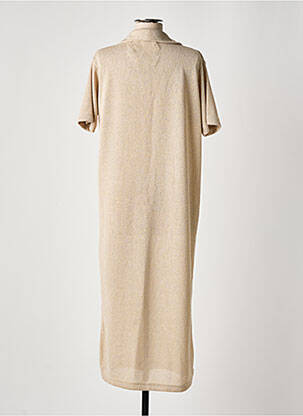 Robe pull coupe droite manches courtes beige B.YOUNG femme