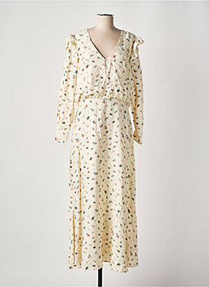Robe longue manches longues manches longues beige ATELIER REVE femme