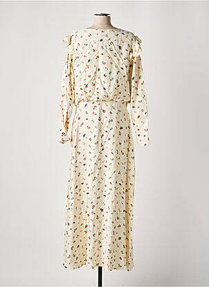 Robe longue manches longues manches longues beige ATELIER REVE femme