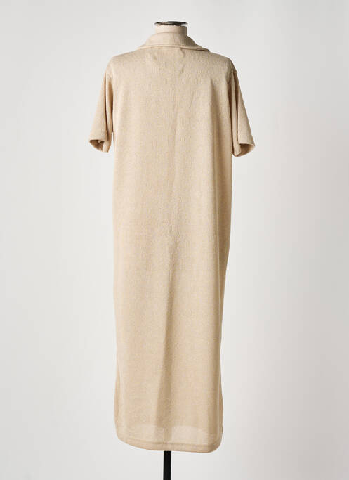 Robe pull coupe droite manches courtes beige B.YOUNG femme