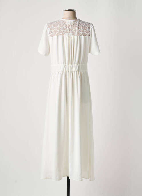 Robe longue manches courtes manches courtes beige ARTLOVE femme