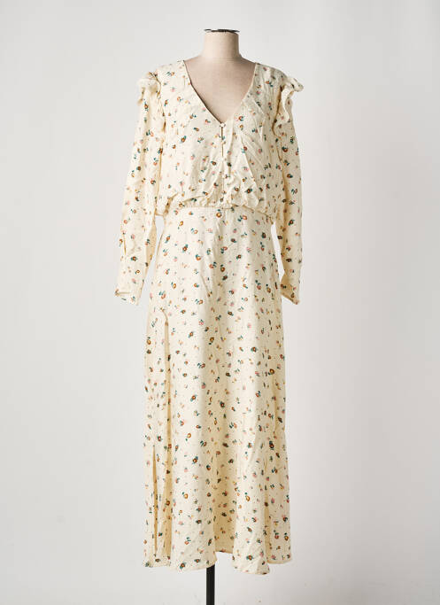 Robe longue manches longues manches longues beige ATELIER REVE femme