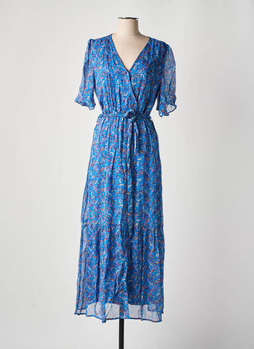 Robe longue bleu GRACE & MILA pour femme