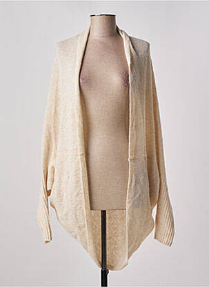Gilet manches longues stretch beige ESPRIT femme