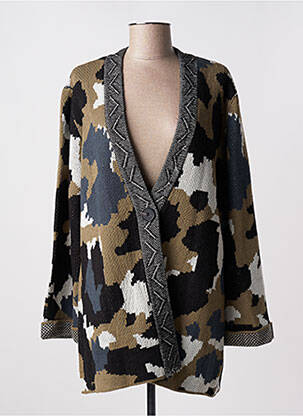 Gilet manches longues stretch vert LOLA ESPELETA femme