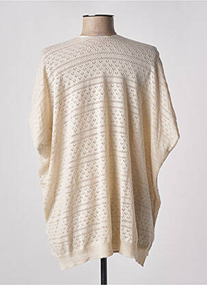 Gilet manches courtes resserrée sur le bas beige CREAM femme