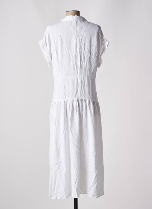 Robe longue manches courtes manches courtes blanc ESPRIT femme
